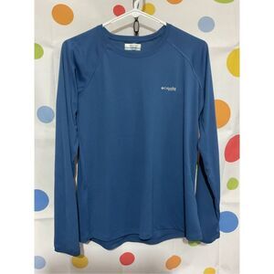 Columbia Blue Athletic Top Long Sleeve Size Small 🌿💕